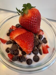 Strawberry Chocolate Chip Kefir Overnight Oats